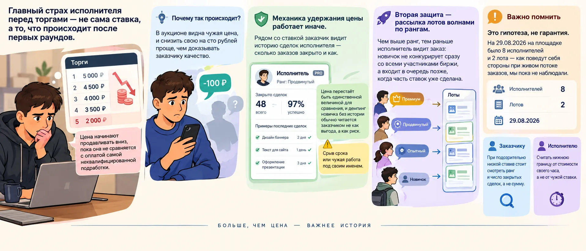 Демпинг: почему аукцион не обязан скатываться в гонку цен вниз