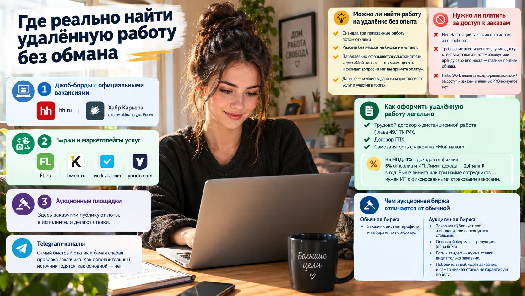 Частые вопросы про поиск удалённой работы