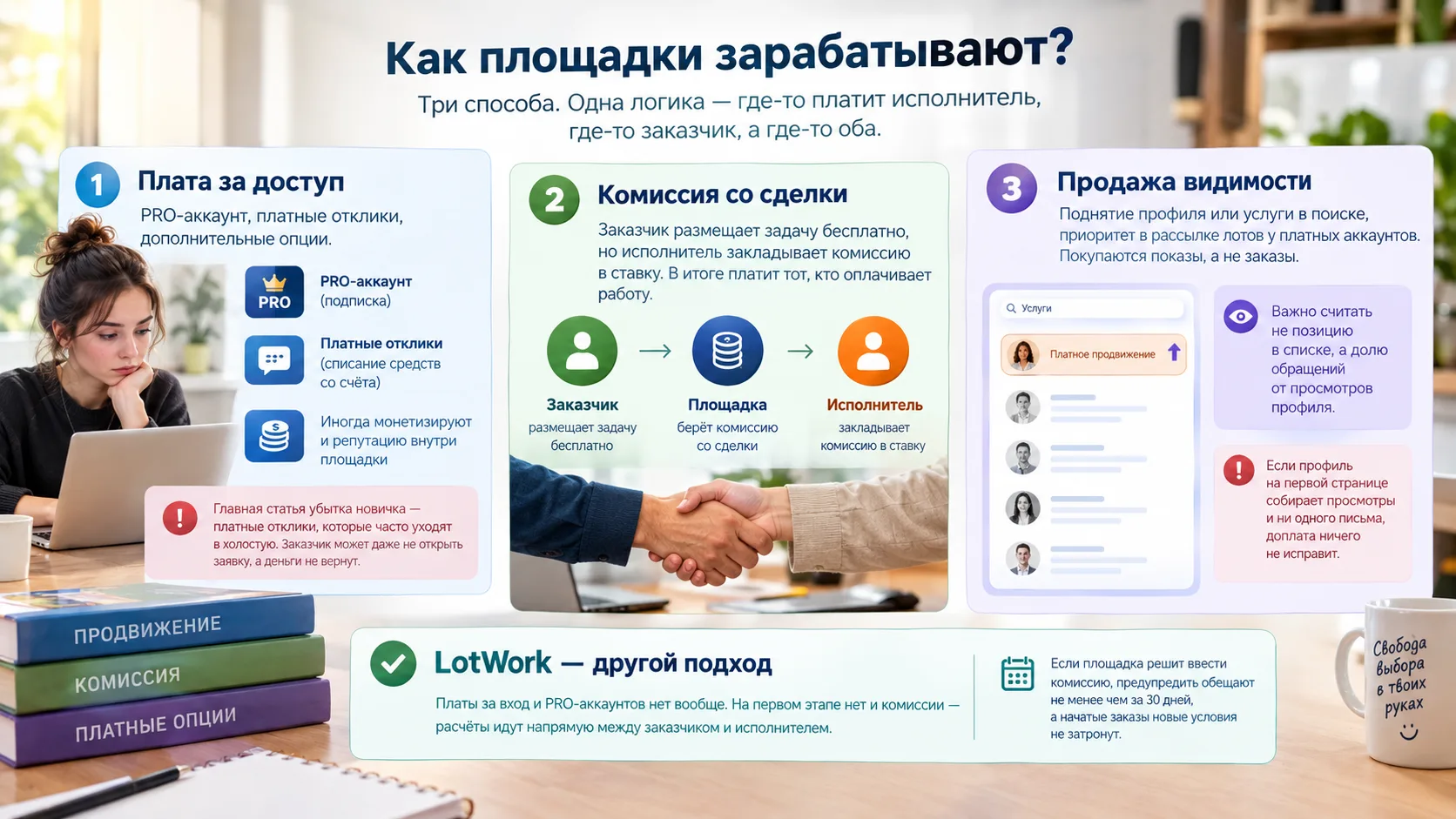 Сколько стоит вход: платные отклики, PRO-аккаунты и комиссия