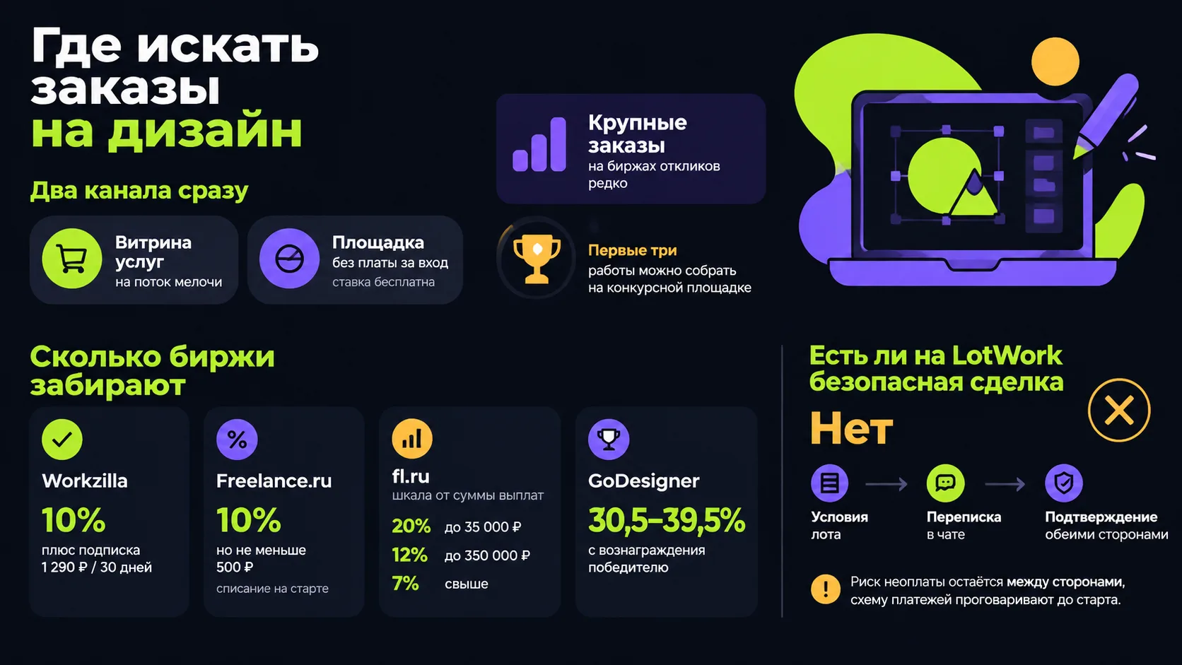 Частые вопросы о дизайн-заказах на фрилансе