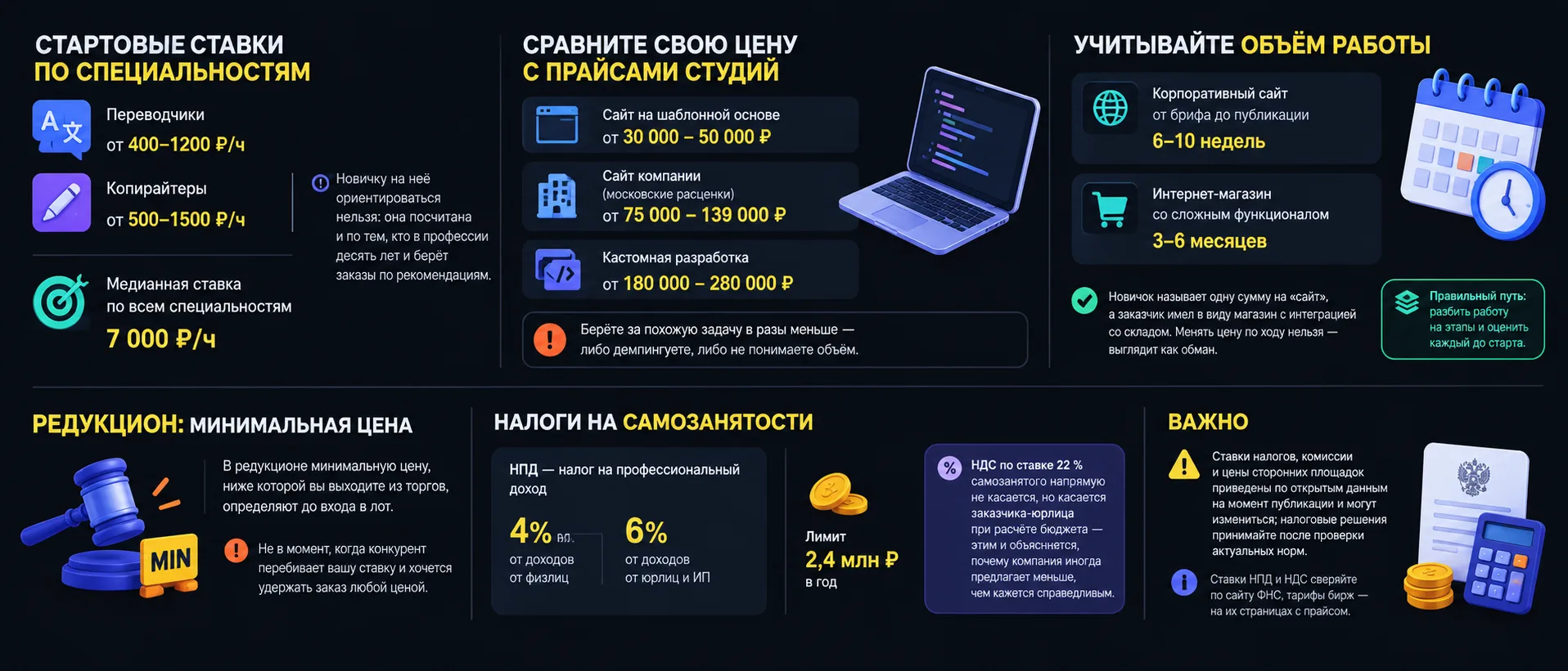 Сколько реально платят и как назвать цену, чтобы не работать в убыток