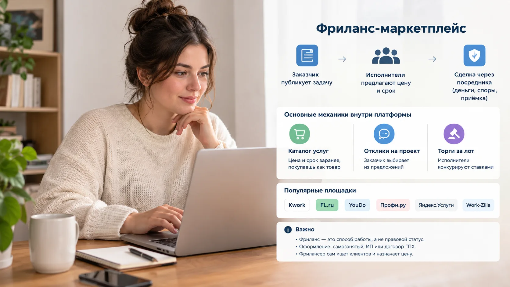 Что такое фриланс-маркетплейс и чем он отличается от доски вакансий