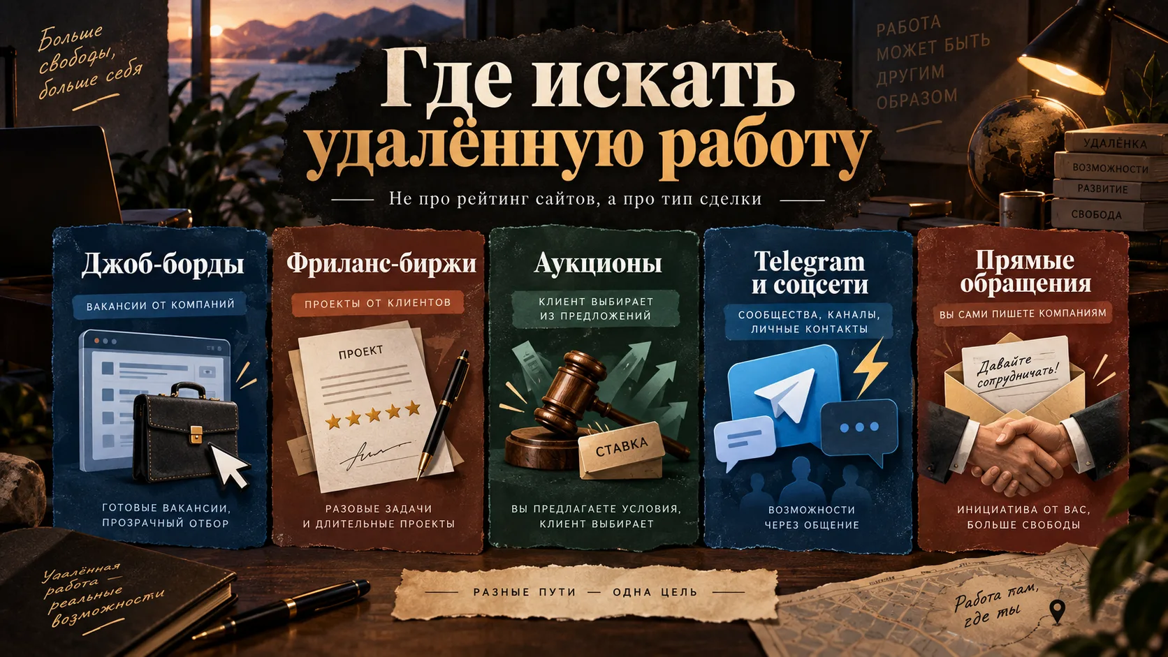 Где реально искать удалённую работу: пять типов площадок